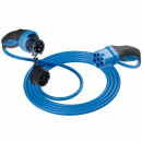 Зарядний кабель Type 2-Type 1, 32A 1-фазний 4м, синій