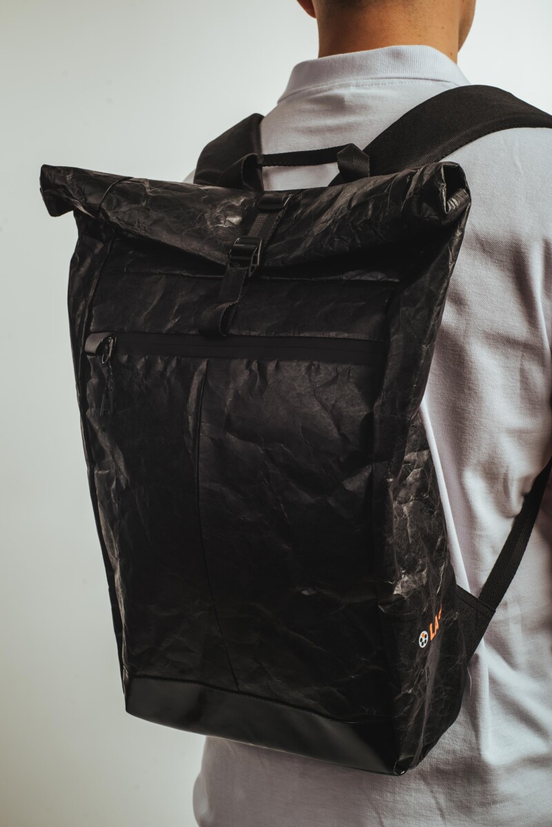 Рюкзак чорний, матеріал - тайвек, зображення № 8