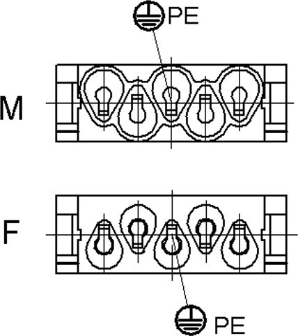 MCS 5 CG-HV MALE MODULE (1000 V/4+PE), зображення № 2