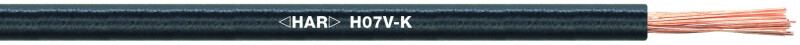 H07V-K EMBOSS 1X4 BK, зображення №